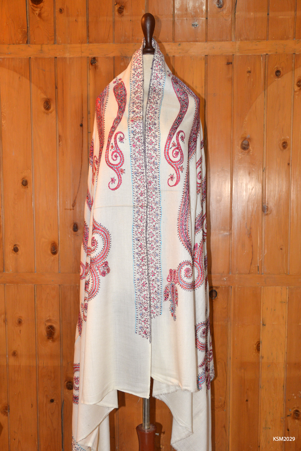 Natural Pashmina Shawl | Soin Work | Jaal | Chasm-e-Bulbul (Hand Made)